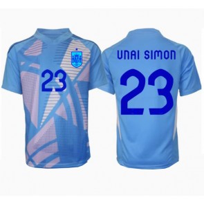 Spanien Unai Simon #23 Målvakt Hemmatröja EM 2024 Kortärmad